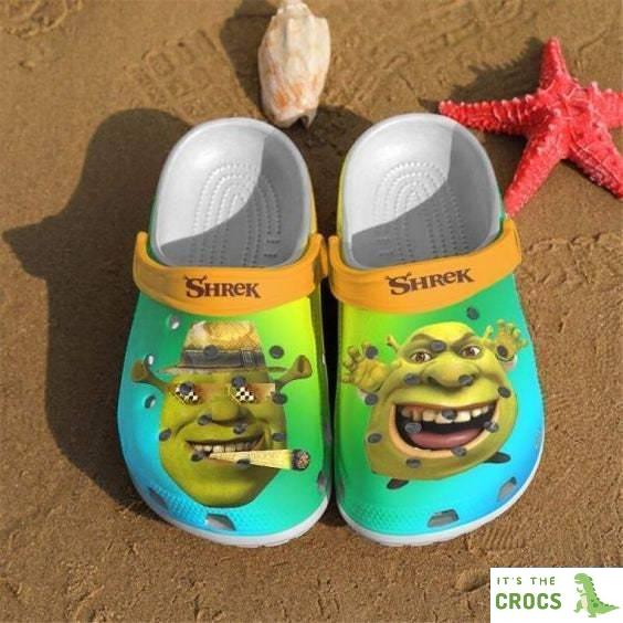 Shrek Cartoon Adults Kids Crocs Crocband Clog Shoes For Men Women, Gifts For Adults Kids Crocs, Gift Birthday
