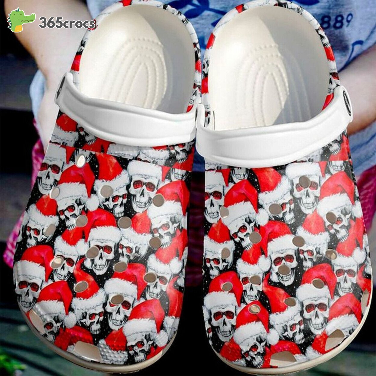 Skull Christmas Face Custom Name Gift For Lover Rubber clog Shoes Comfy Footwear