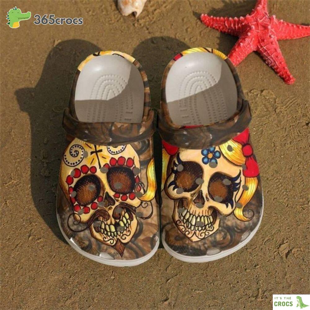 Skull Couple Happy Valentine’s Day For Skull Lovers Crocs Clog Shoes