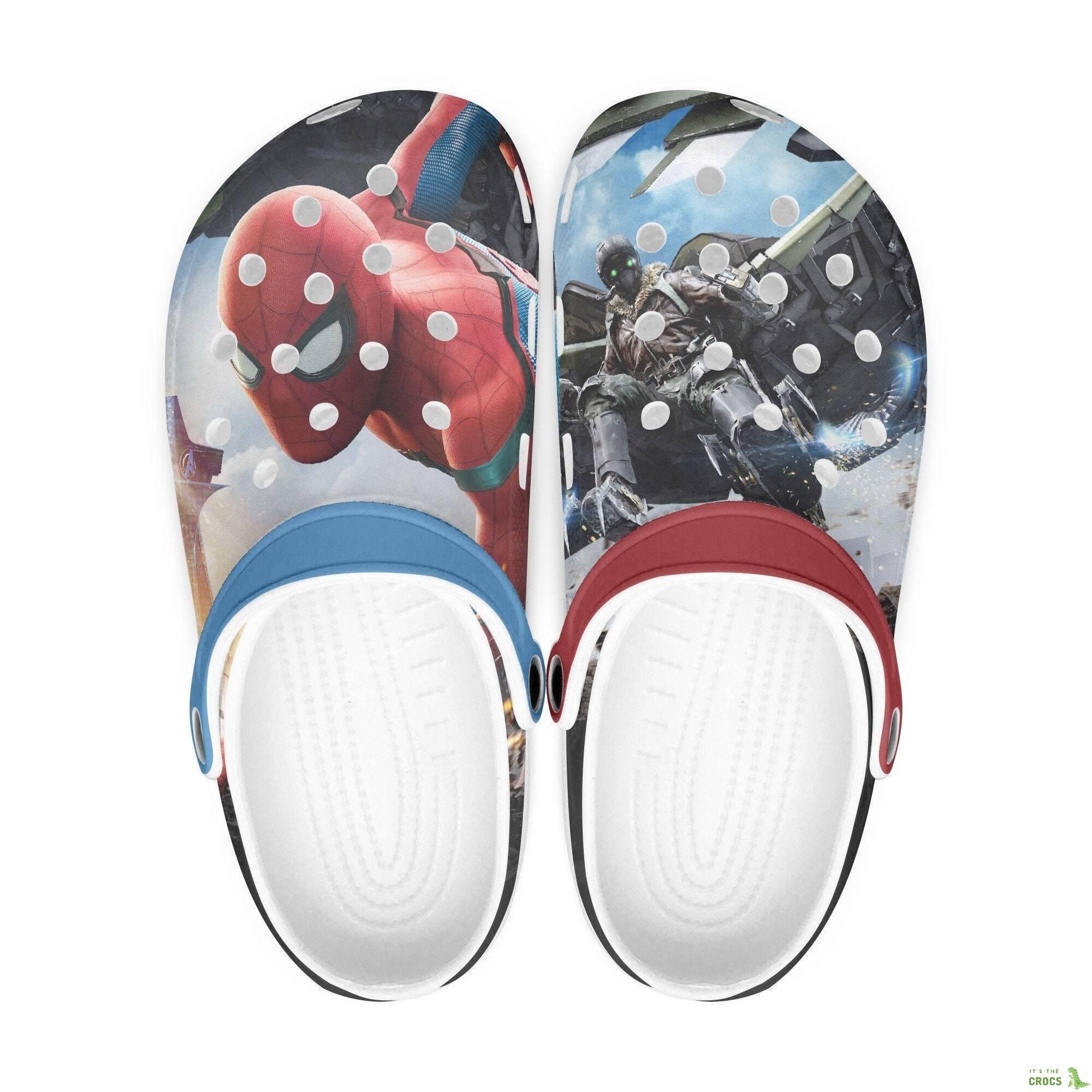 Spiderman Clogs, Spider-Man Looks Like Crocs Shoes, Women, Kids