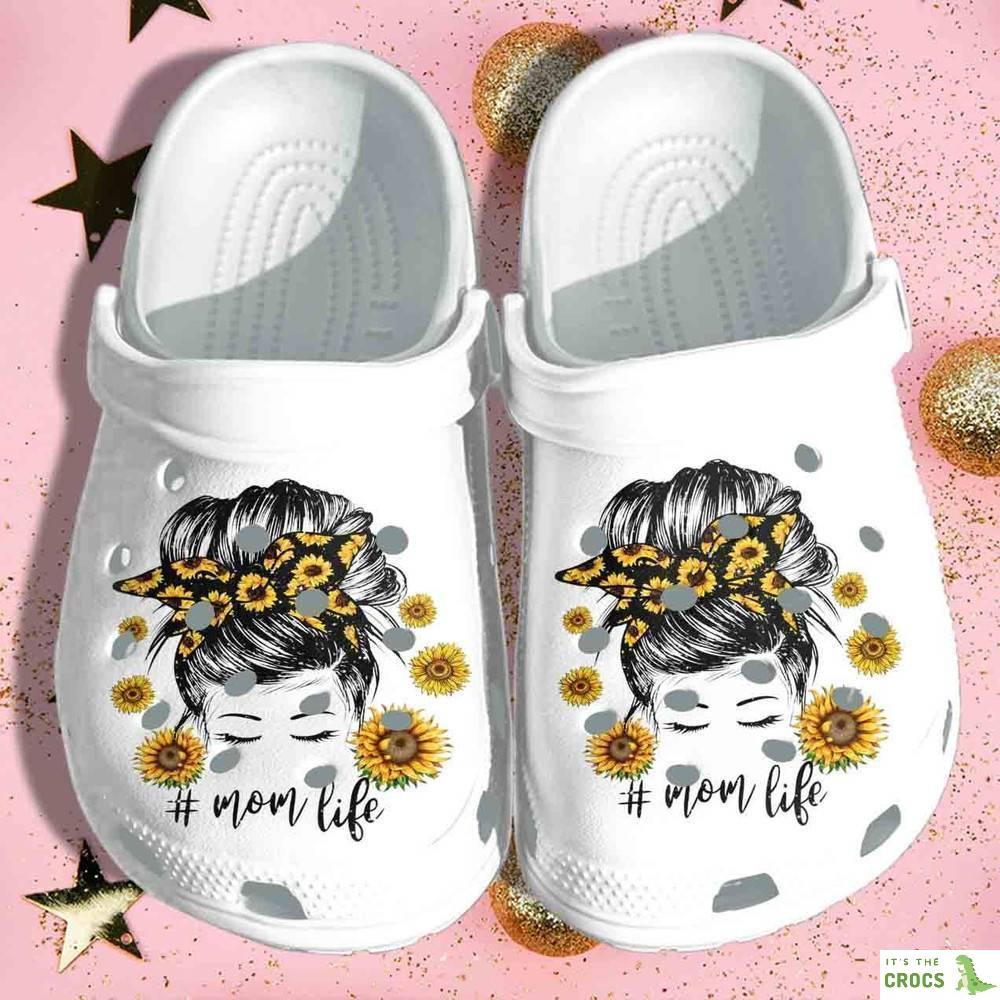 Sunflower Delight Rubber Clogs: Step into Comfort and Beauty as a Mom