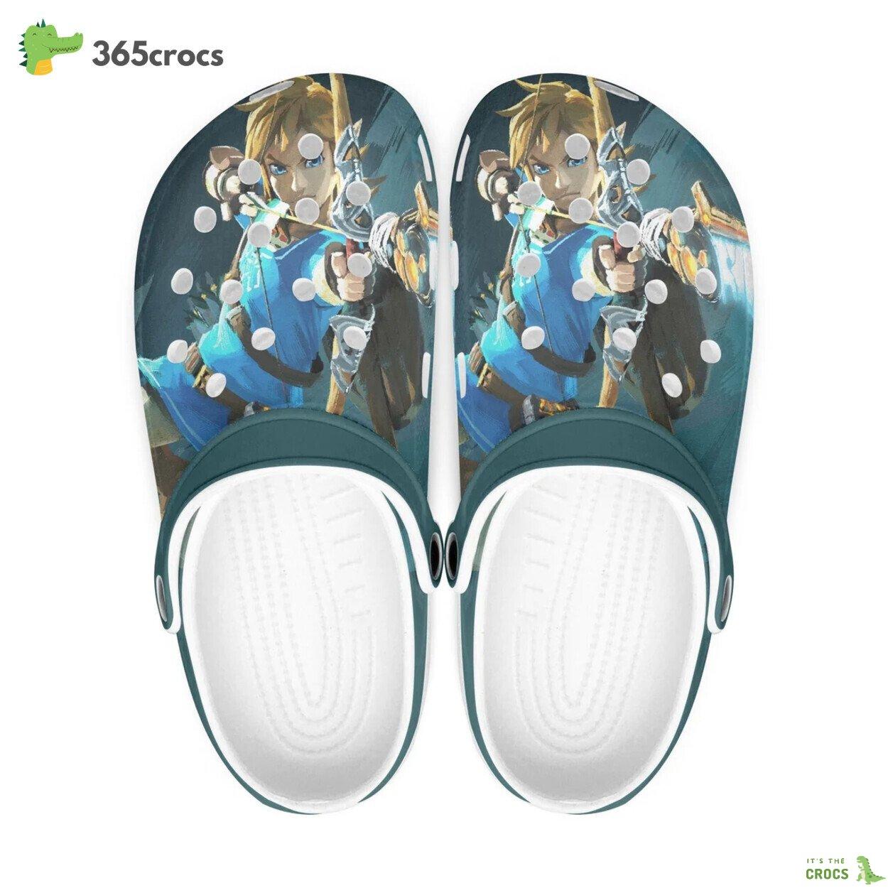 The Legend Of Zelda Tears of the kingdom Game Crocs Shoes Clogs Custom Name