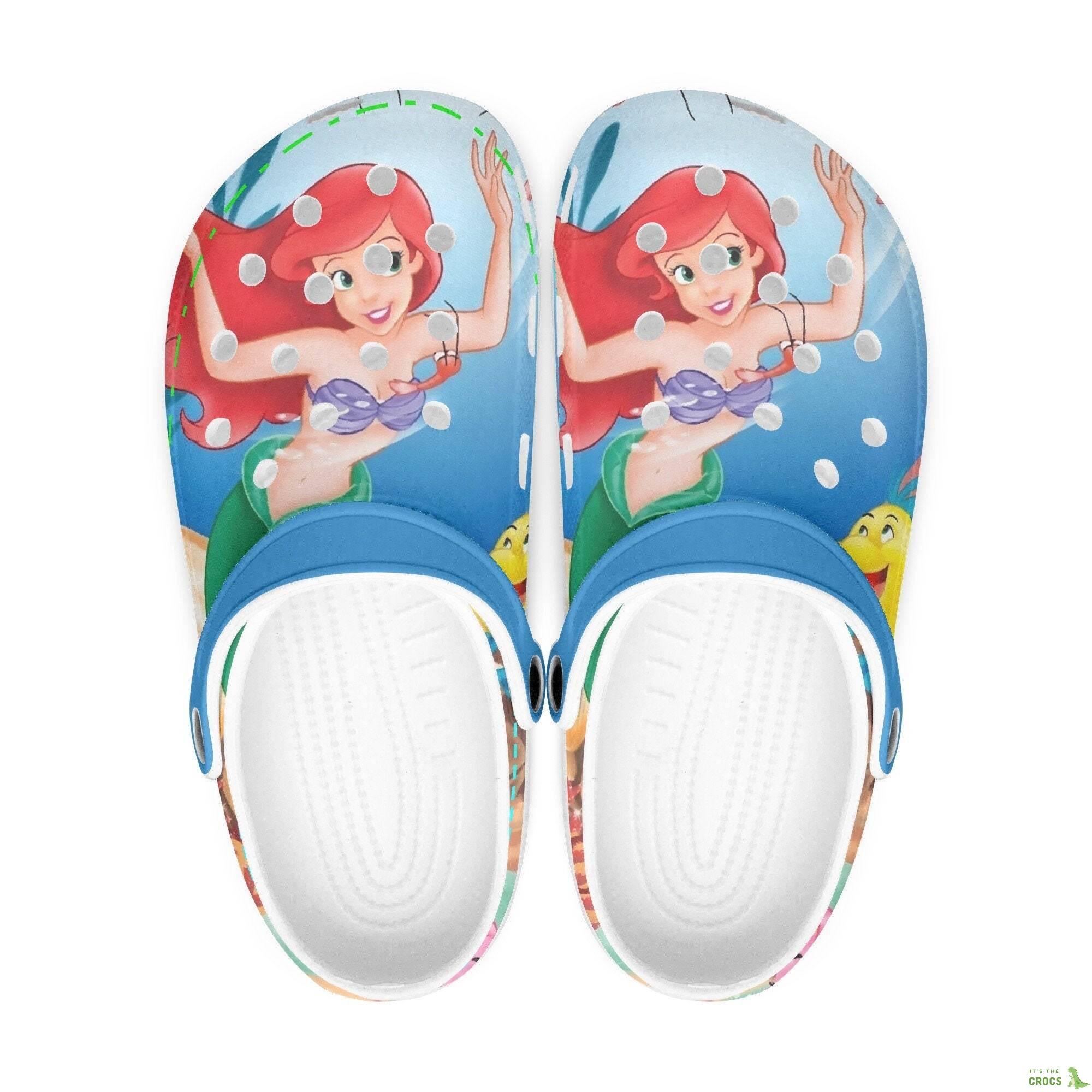 The Little Mermaid Clogs, Looks Like Crocs Shoes, Women And Kids