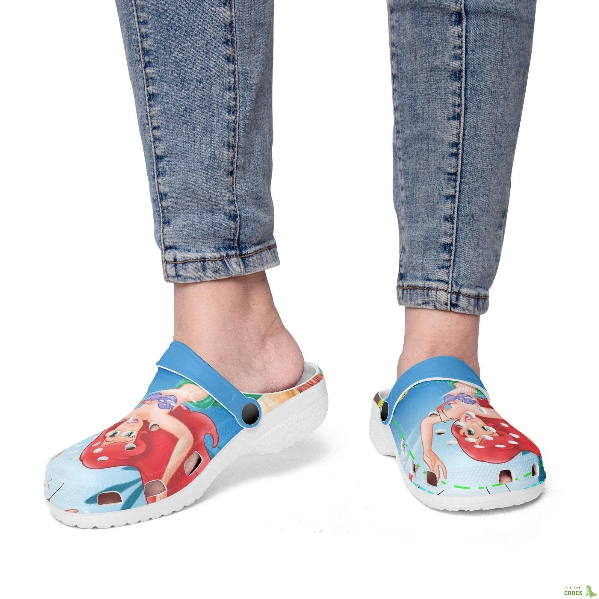 The Little Mermaid Clogs, Looks Like Crocs Shoes, Women And Kids