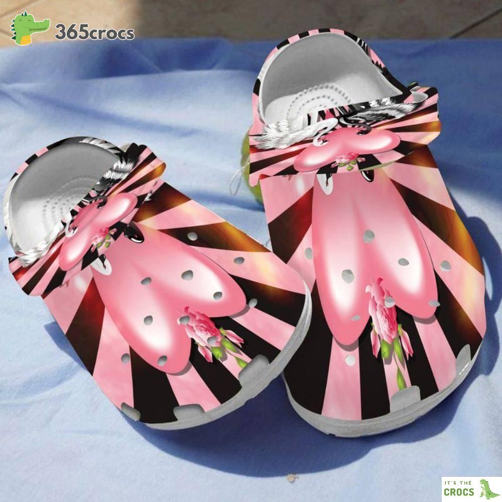 Valentine’s Day Pink Heart Couple Of Swans Room Valentine’ Day, Special Day Crocs Clog Shoes