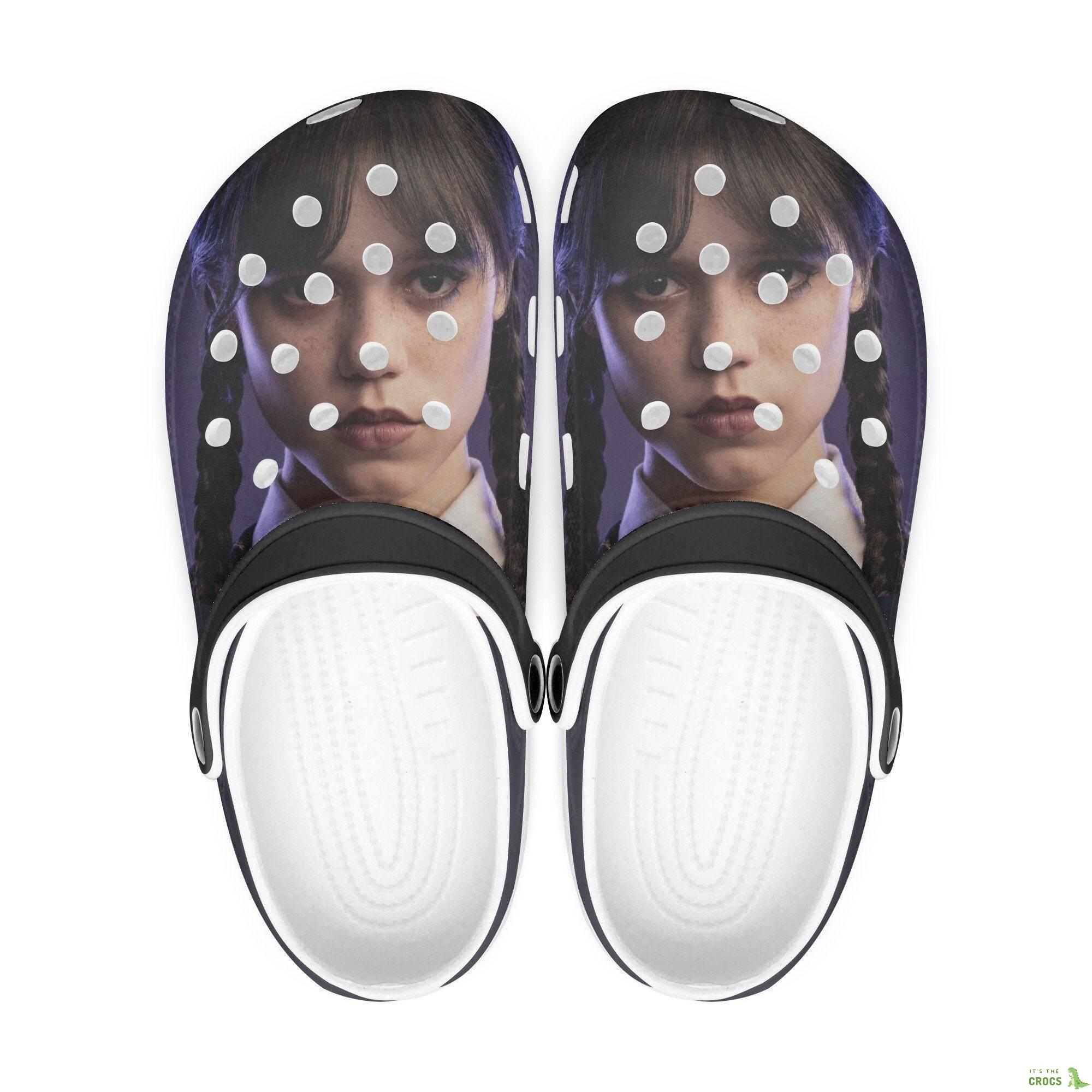 Wednesday Clogs, Addams Family, Women And Kids, Flip Flops. Birthday Gift. Custom Clogs For Men