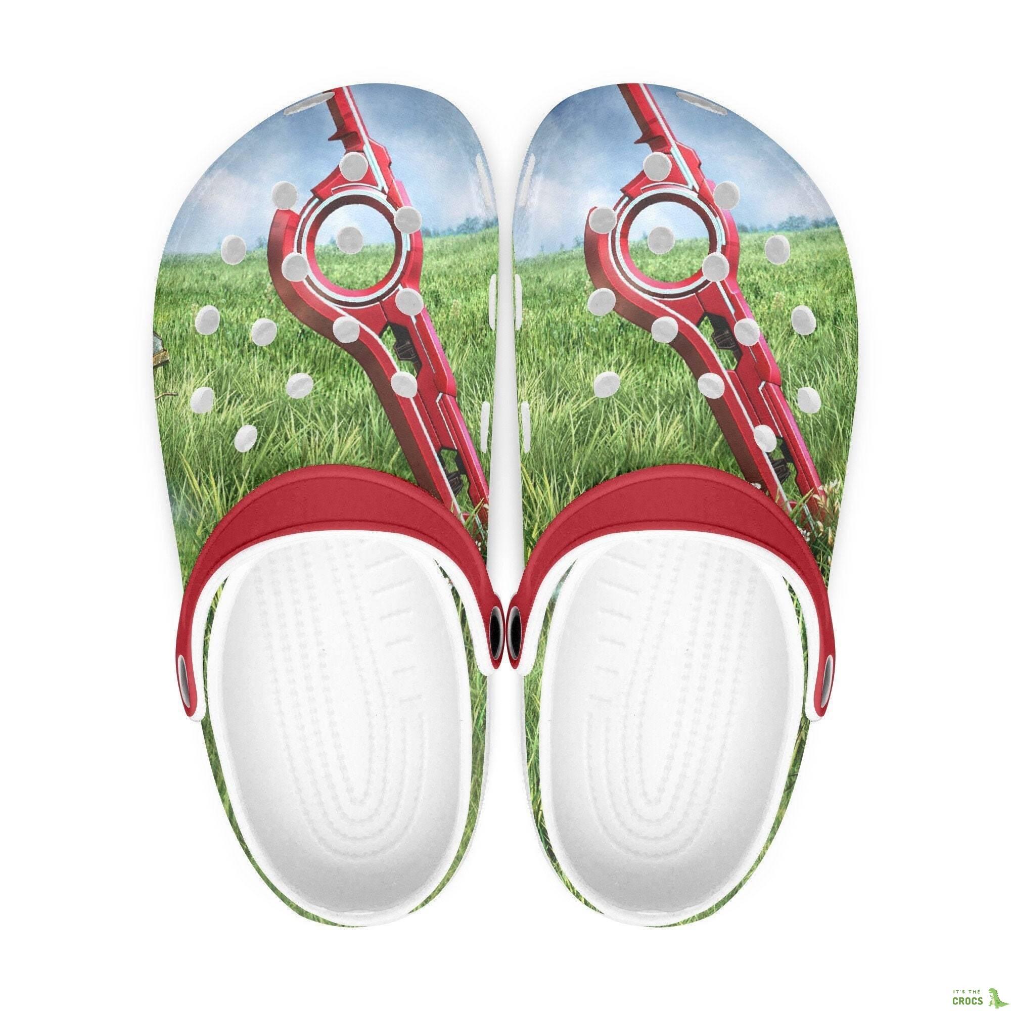 Xenoblade Chronicles Clogs, Anime, Flip Flops. Birthday Gift. Custom Clogs For Men, Women And Kids