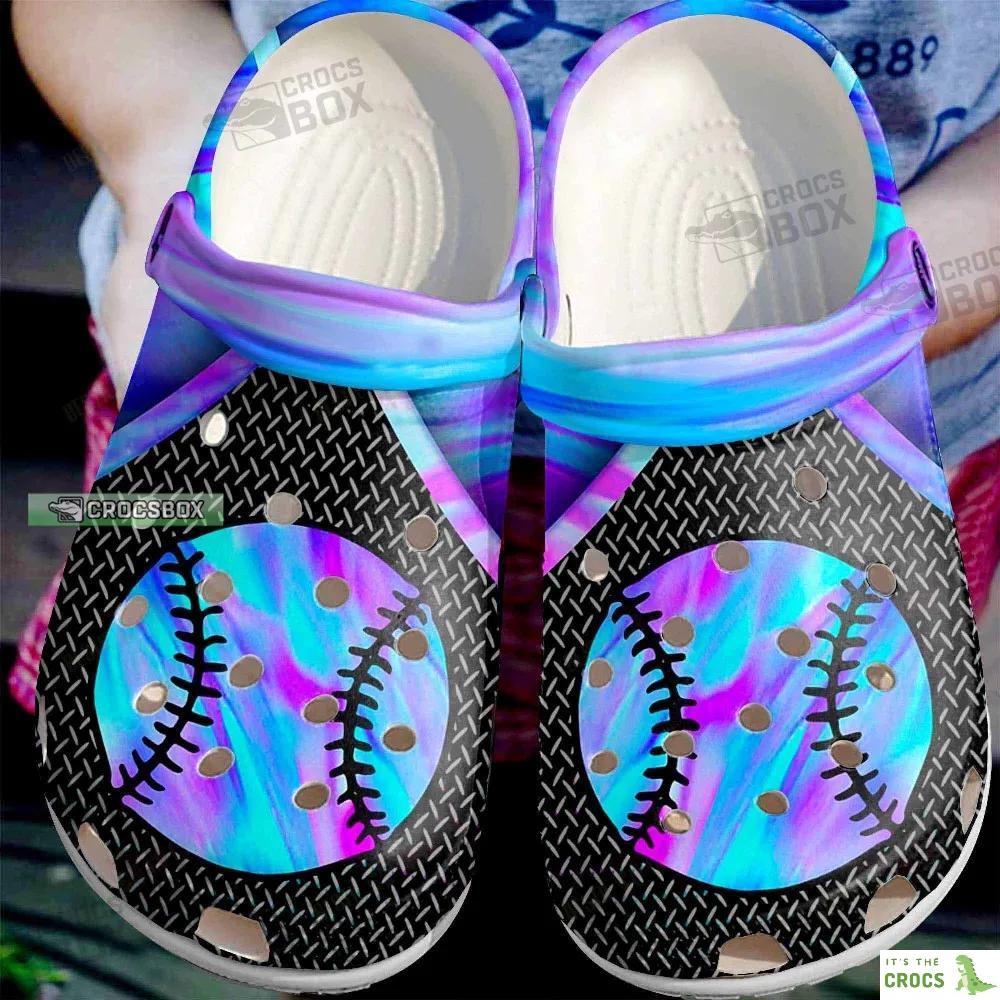 Color Mix Softball Crocs Birthday Gifts For Son Daughter