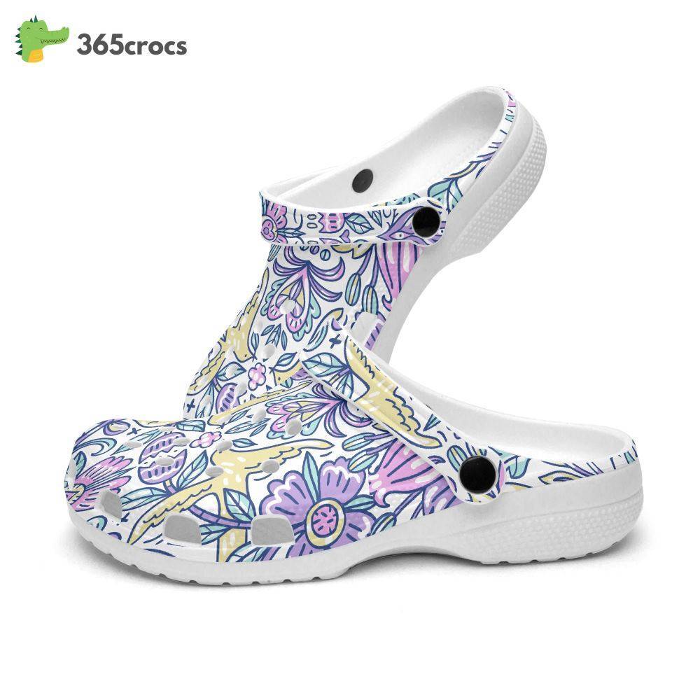 Floral Retro Geo Tie Dye Paisley 4.050 Crocs Clog Shoes