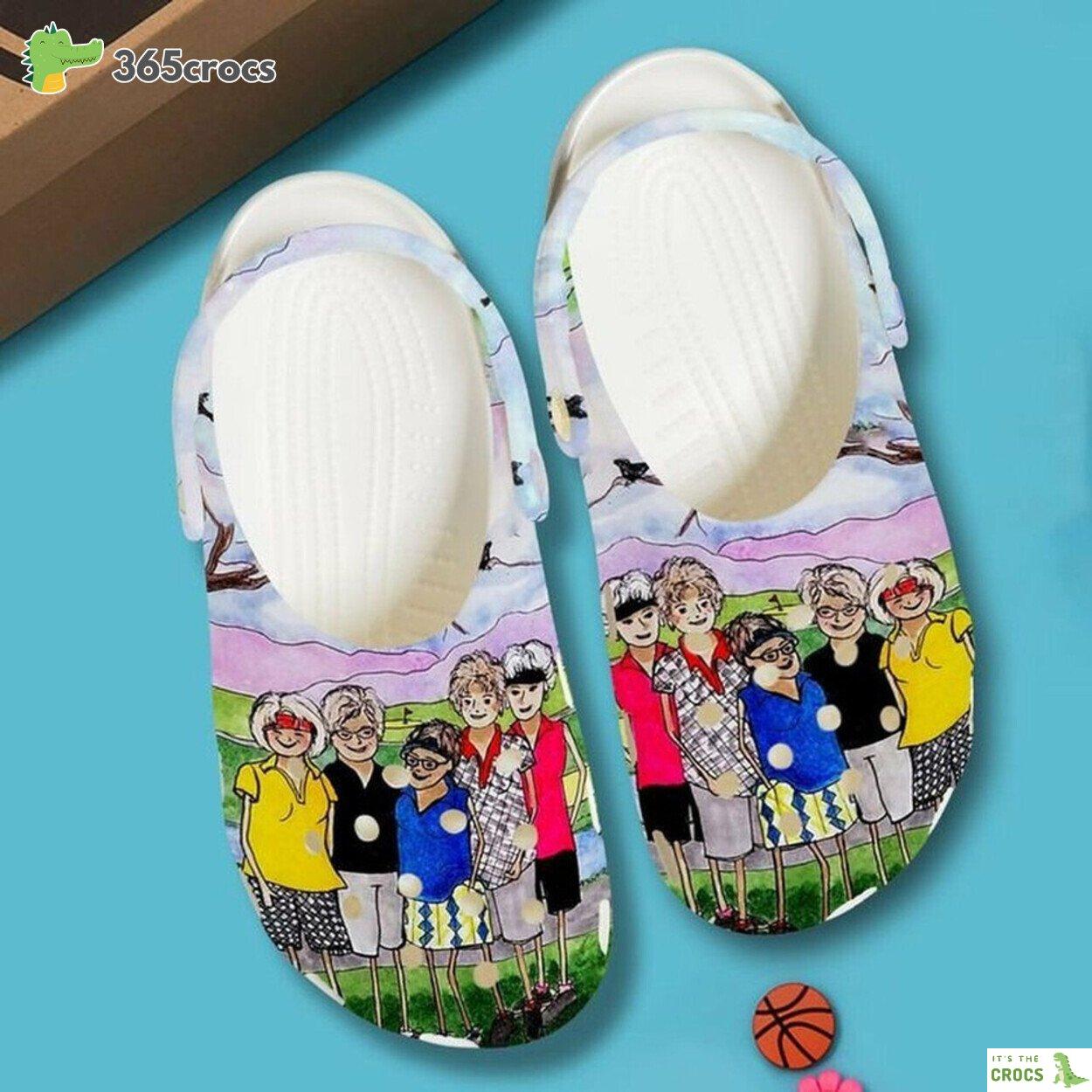 Funny Golf Buddies Gift For Lover Rubber clog Shoes Comfy Footwear