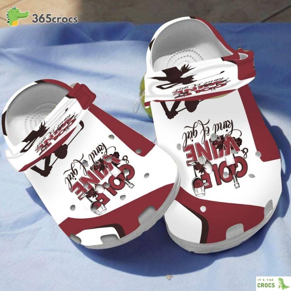 Golf And Wine Kind Of Girl For Sport Lover Crocs Clog Shoes
