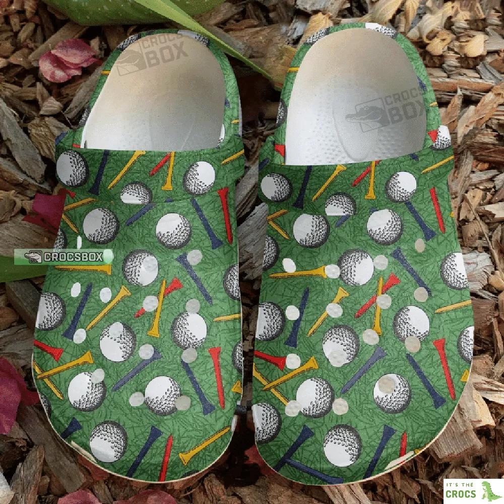 Golf Par Tee Time Crocs Shoes Gift For Golf Lovers