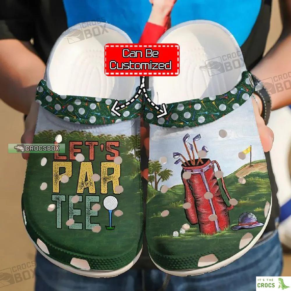 Lets Par-Tee Golf Crocs Shoes Gift For Golf Lovers
