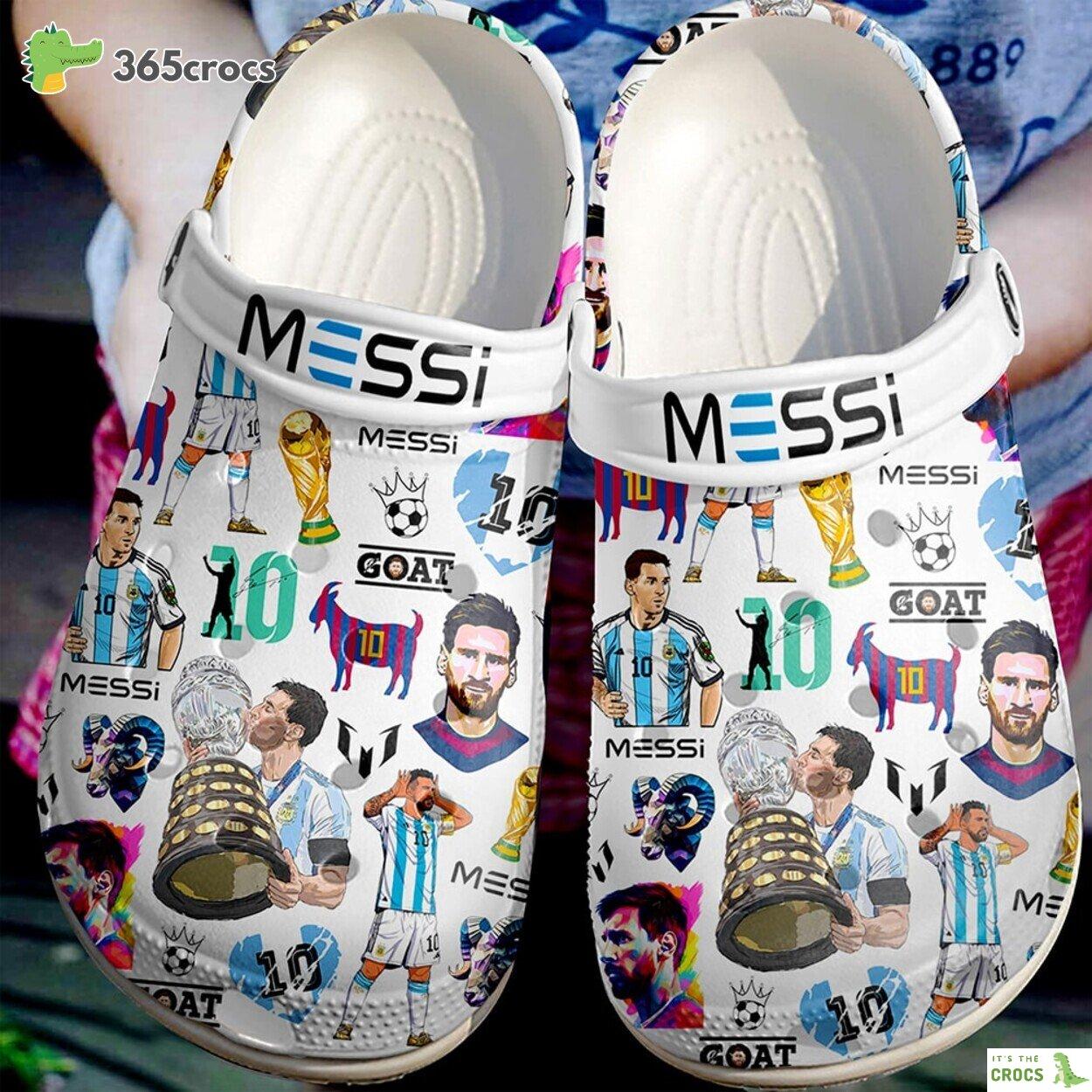 Lionel Messi Soccer Edition Eight Premium Comfortable Crocs Clogs Shoes Best
