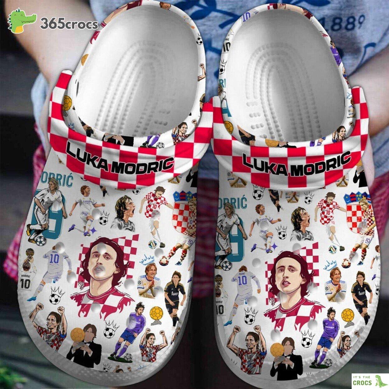 Luka Modric Football Soccer Premium Crocs Clogs Shoes Comfortable
