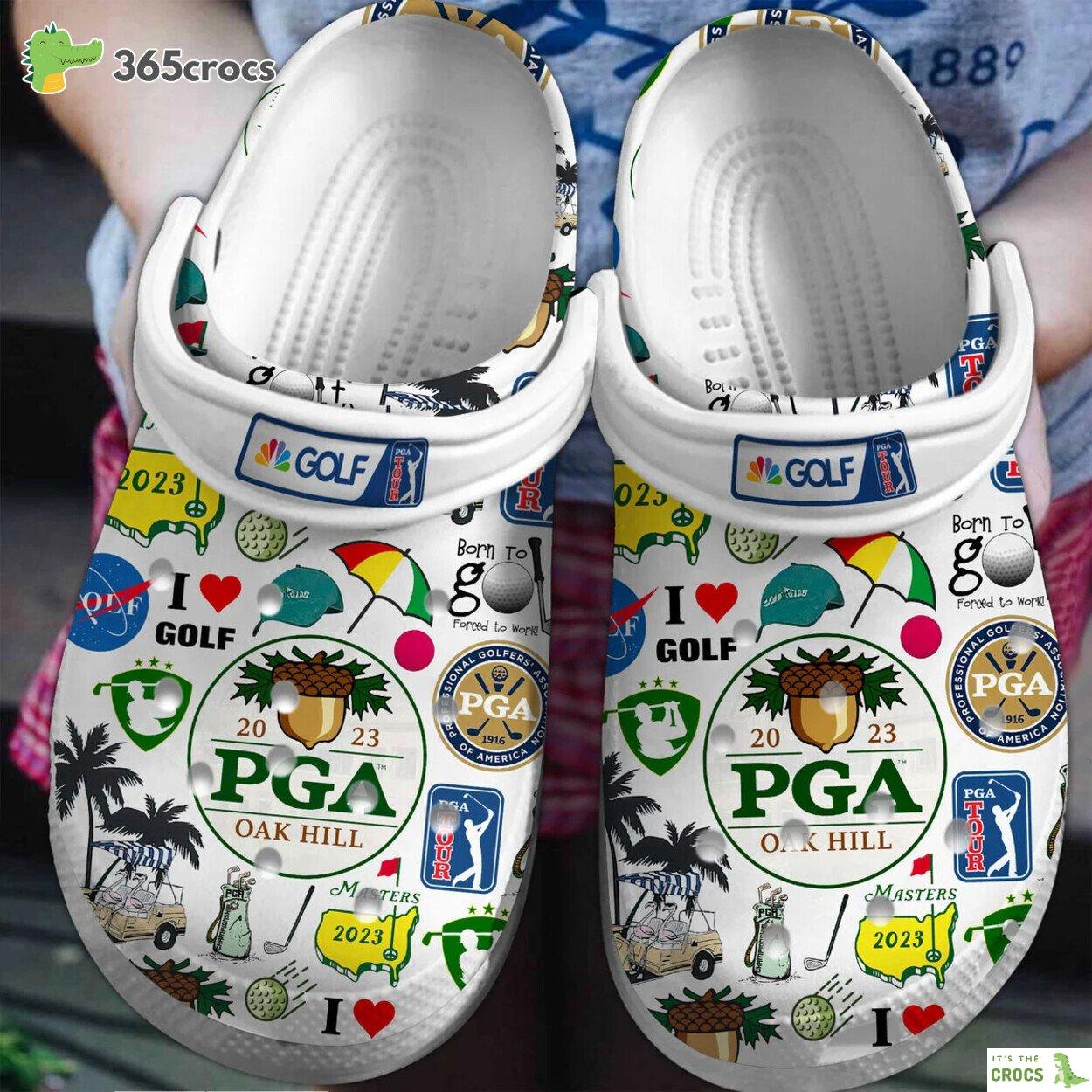 PGA Championship Golf Sport Crocs Shoes Clogs Comfortable