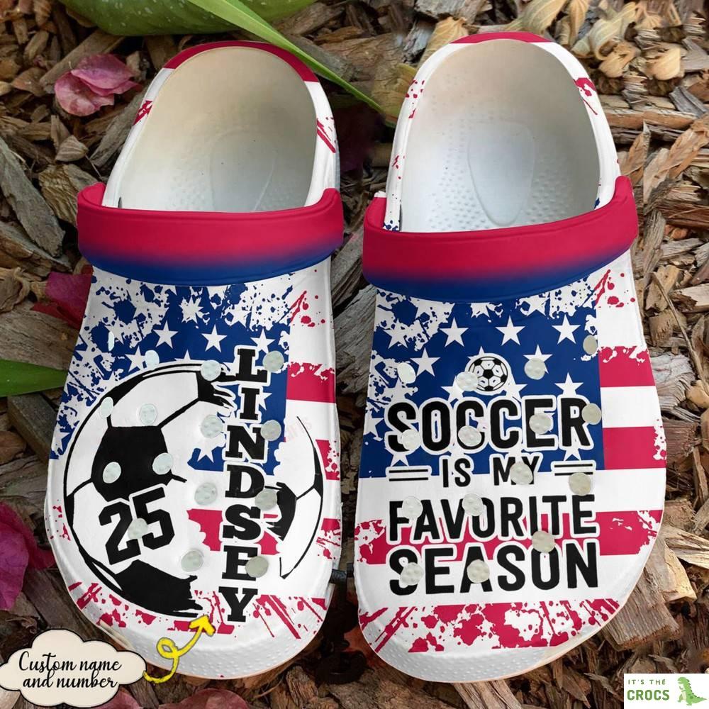 Soccer Crocs – Personalized Soccer Is My Favorite Season Clog Shoes For Men And Women