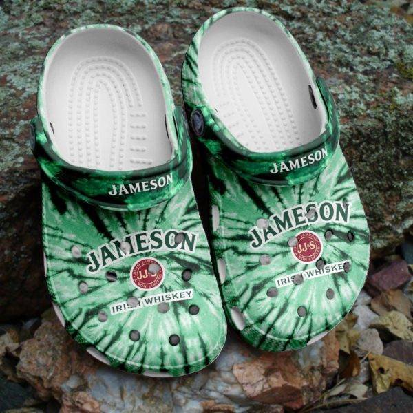 St Patricks Day Jameson Irish Whiskey Tie Dye Crocband Crocs Shoes
