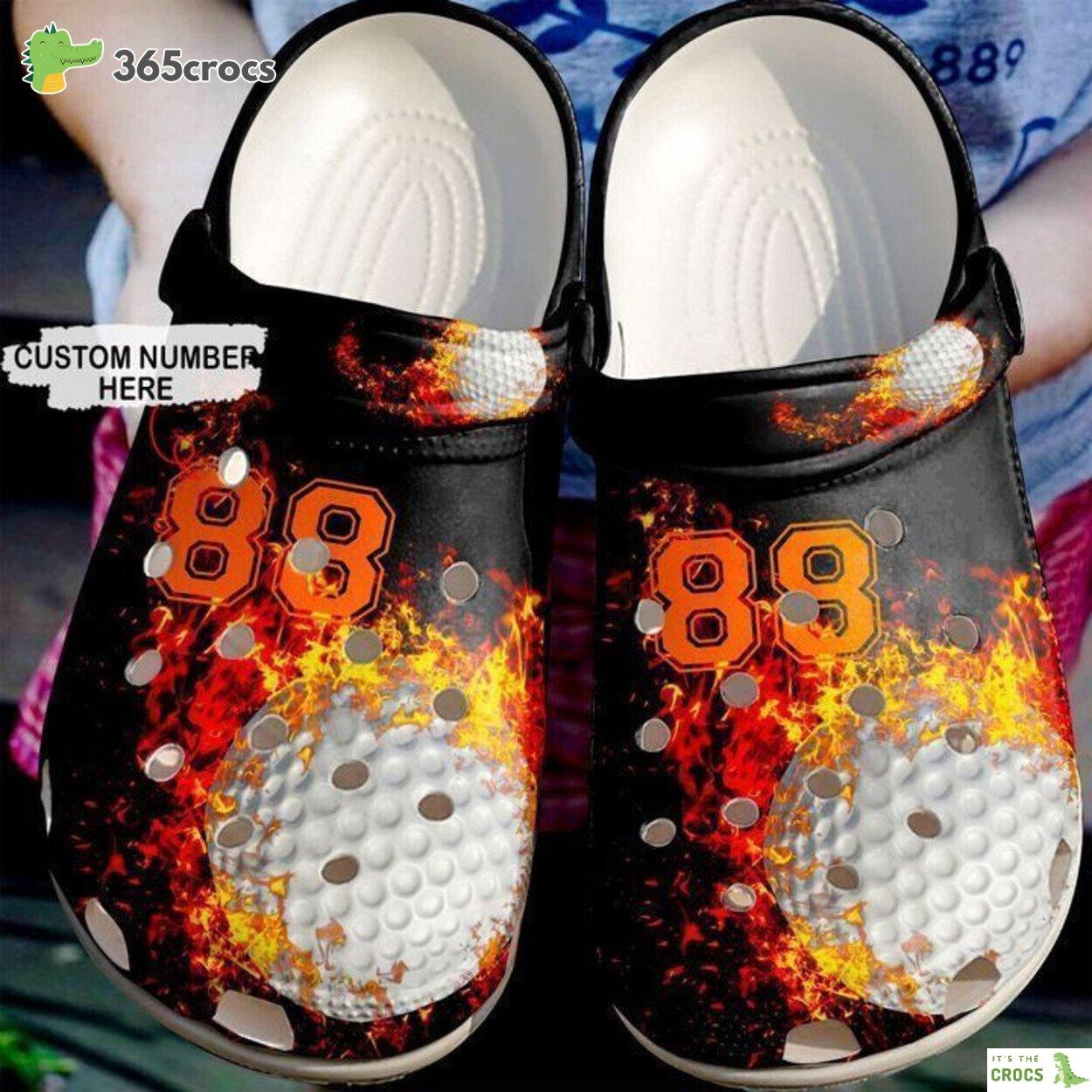 Swing in Style Golf Fire Inspired Classic Comfort Clog Footwear Design