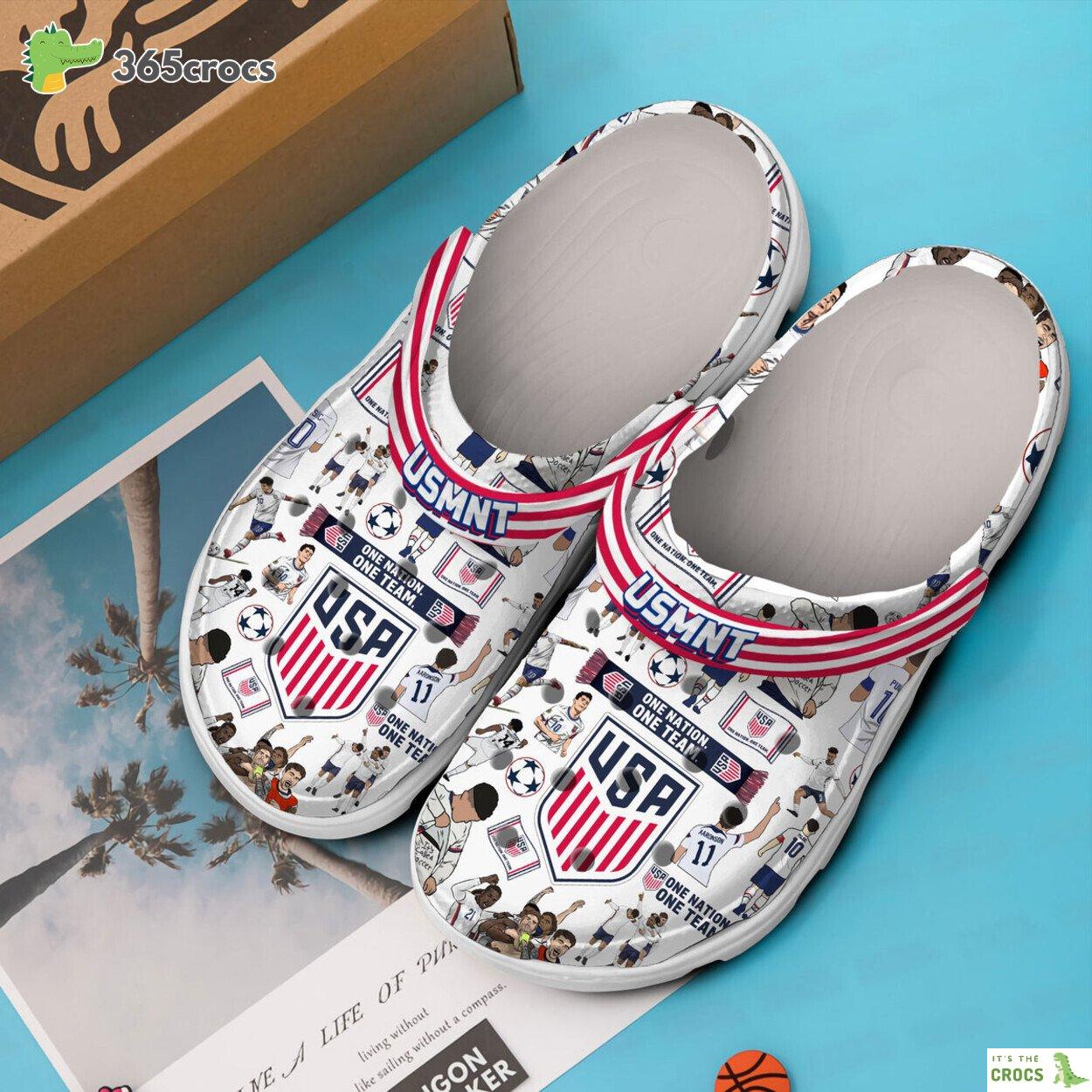 US Men’s National Soccer Team Premium Crocs Clogs Shoes Comfortable