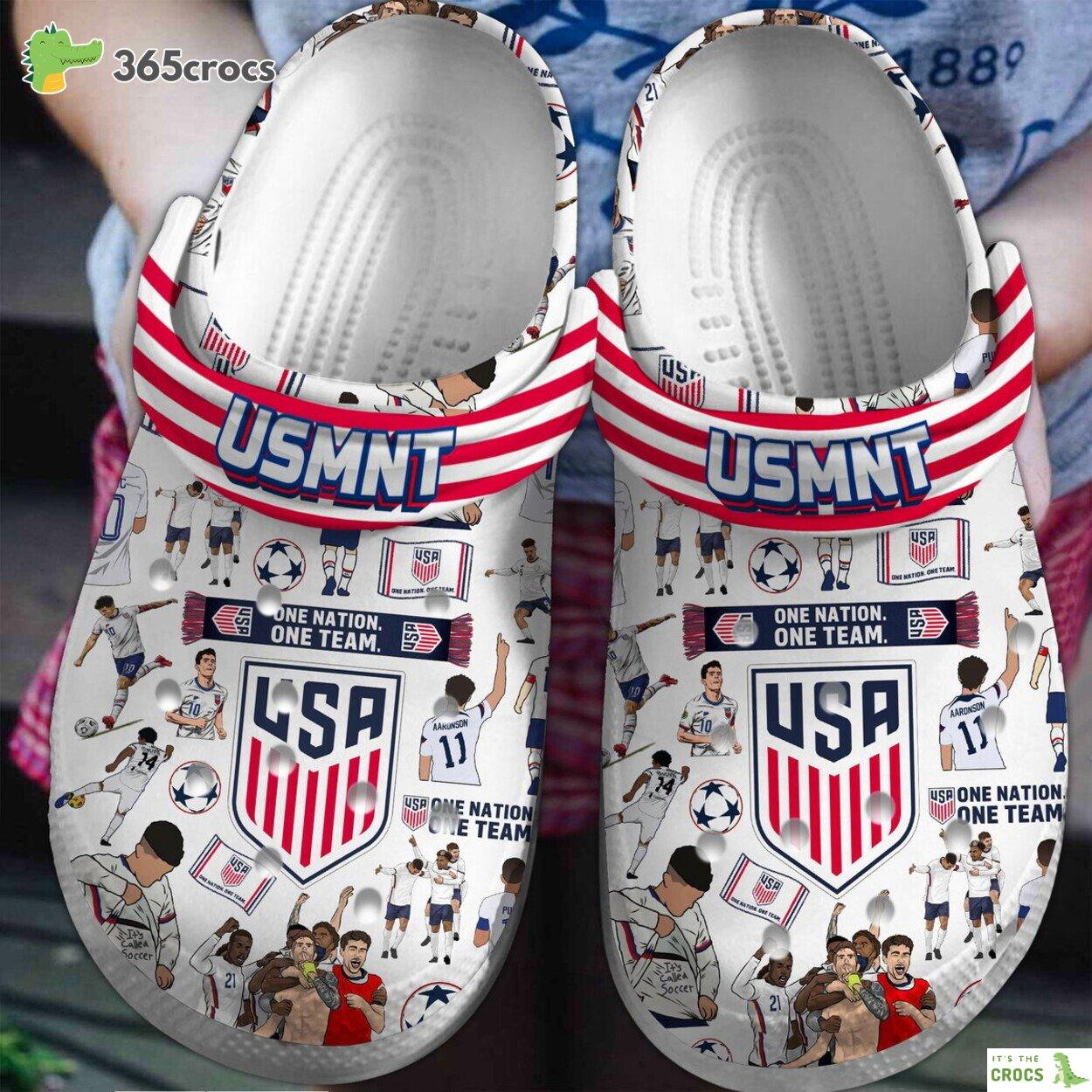 US Men’s National Soccer Team Premium Crocs Clogs Shoes Comfortable