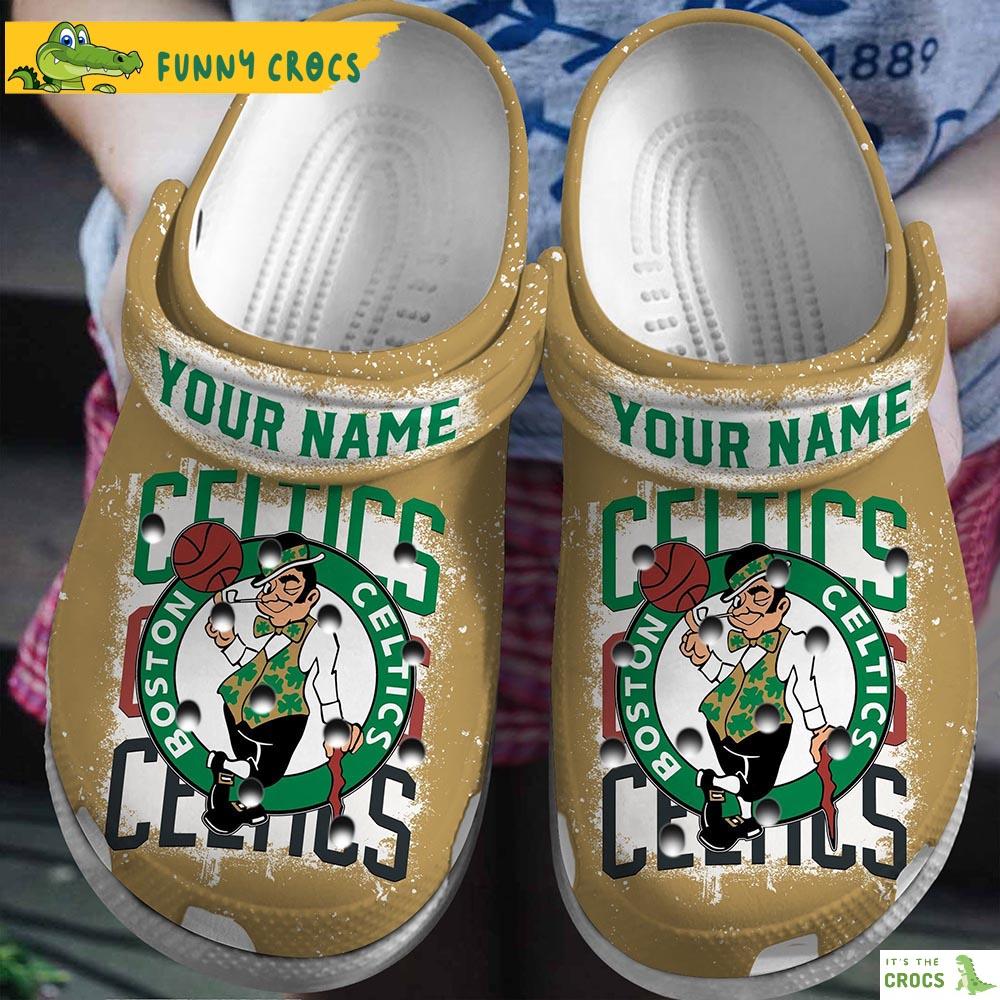Customized Boston Celtics Crocs Slippers
